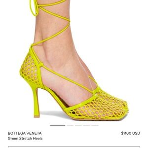 ‼️SOLD‼️ BOTTEGA VENETA Green Stretch Heels